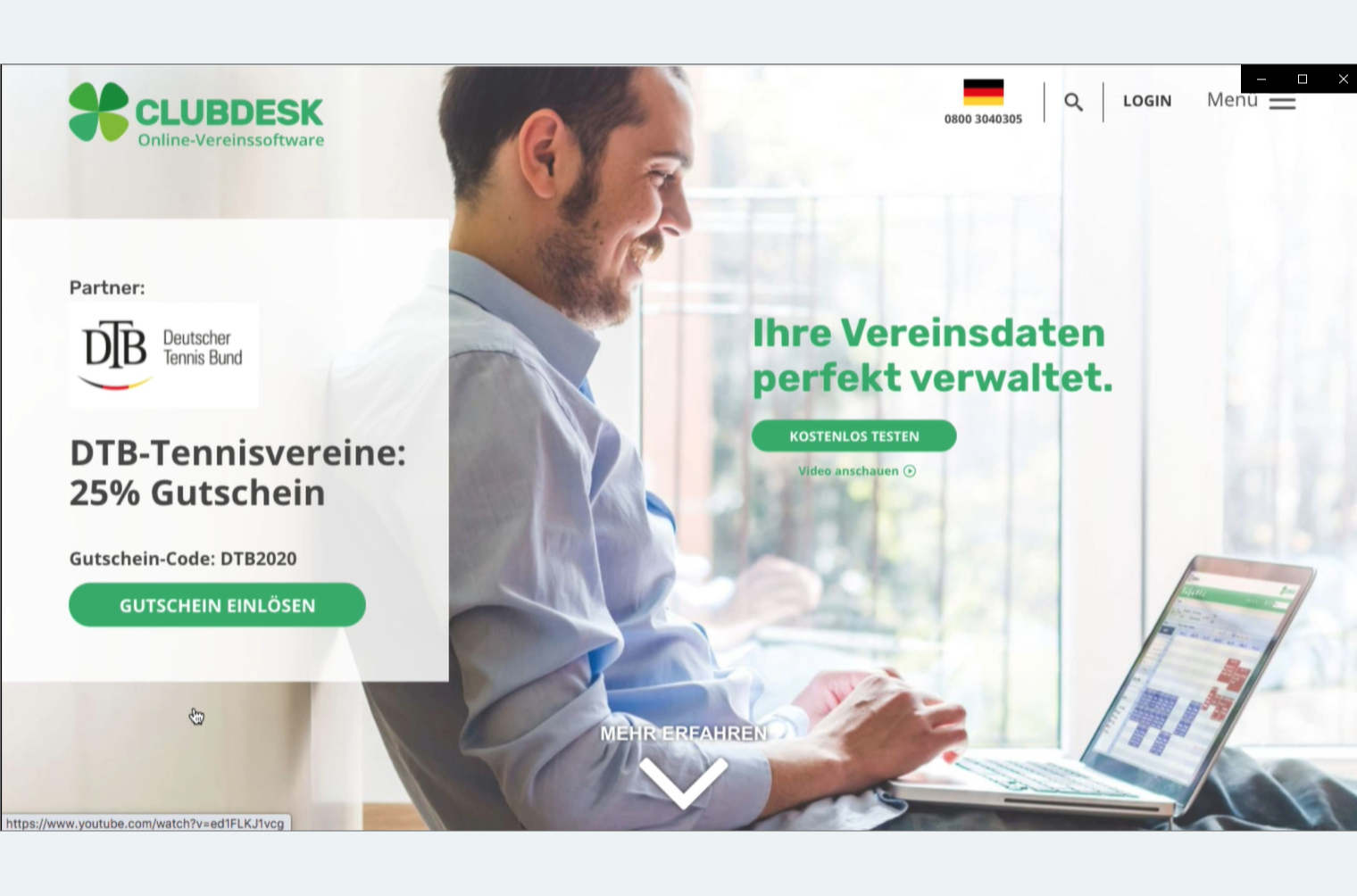01_ClubDesk LandingPage